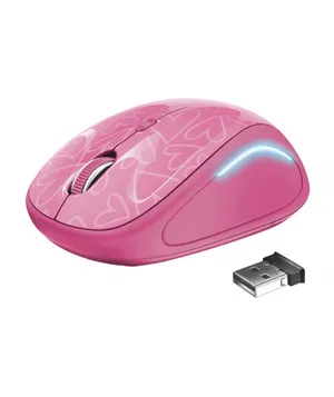 Trust 22336 Yvi Kablosuz Mouse Kalpli Pembe TRU22336