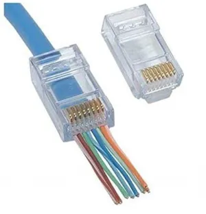 URANIUM EZRJ45 CAT5/6 ACIK UCLU SOKET RJ45 KONNEKTOR 100 LU PAKET 