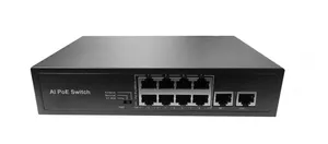 URANIUM POE-8020-96W 8 PORT 10/100 + 2 PORT 10/100 RJ45 UPLINK POE SWITCH (REALTEK CHIPSET) 
