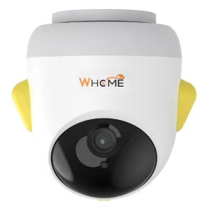 WHOME YAPAY ZEKA DESTEKLİ 2K PTZ GECE GÖRÜŞLÜ SARI WİFİ BEBEK GÜVENLİK KAMERASI