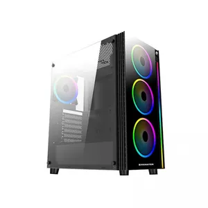 XIGMATEK EN42883 POSEIDON 4X120MM FAN TEMPERED GLASS LED SERITLI GAMING OYUNCU KASA PSU YOK 