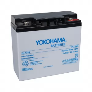 Yokohama 12 Volt - 18 Amper Akü YH-121.8 (181x76x167 mm) 