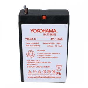 Yokohama YH-41.8 4 Volt - 1.8 Amper Akü (50x76x22 mm)