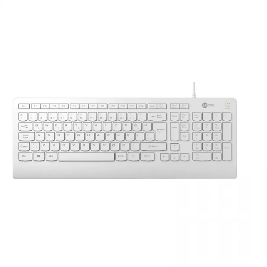LECOO KB103-B KABLOLU TÜRKÇE Q KLAVYE BEYAZ RENK