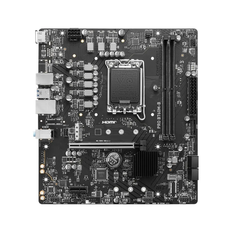 MSI PRO B760M-B DDR4 6400MHZ 1XHDMI 1XM.2 USB 3.2 1700P MATX ANAKART
