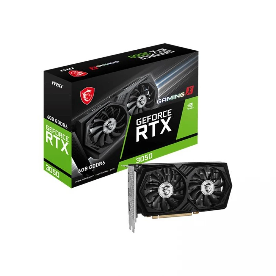 MSI NVIDIA GeForce RTX 3050 GAMING X 6G - 6GB GDDR6 96BIT 2XHDMI 1XDP EKRAN KARTI