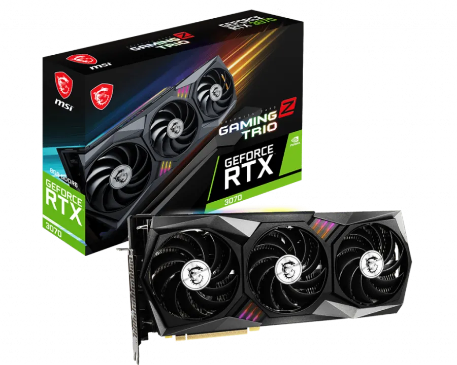 MSI GEFORCE RTX3070 GAMING Z TRIO LHR 8GB DDR6 256B 1XHDMI 3XDP