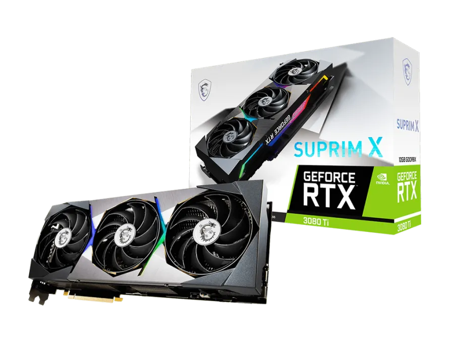 MSI GEFORCE RTX3080TI SUPRIM X 12GB DDR6X 384B 1XHDMI 3XDP