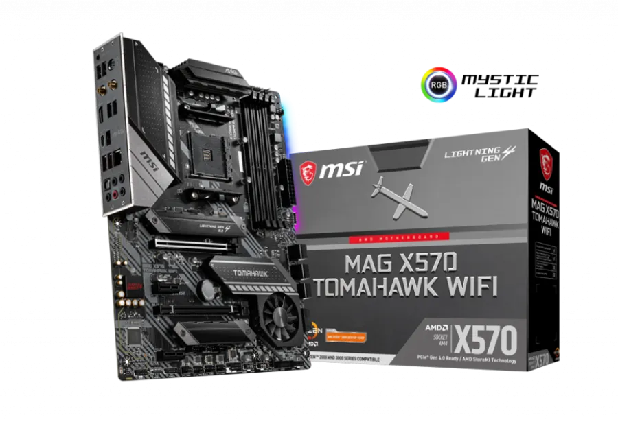 MSI MAG X570 TOMAHAWK WIFI DDR4 4600MHZ 1XHDMI 2XM.2 USB 3.2 ATX AM4