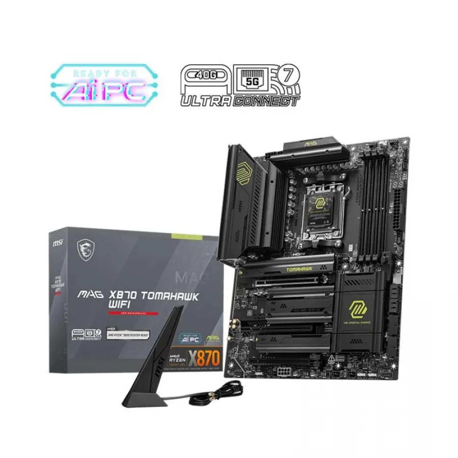 MSI MAG X870 TOMAHAWK WIFI DDR5 8400MT/S 1XHDMI 2XUSB4 4XM.2 ATX AM5 AMD ANAKART