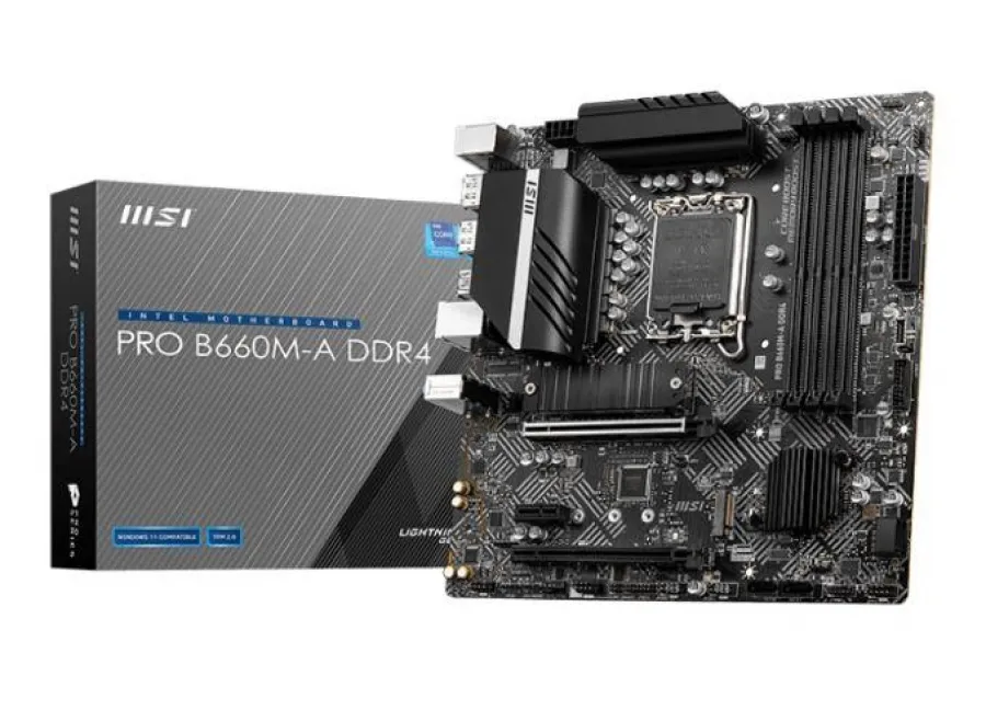 MSI PRO B660M-A DDR4 4800MHZ 2XHDMI 2XDP 2XM.2 USB 3.2 MATX 1700P