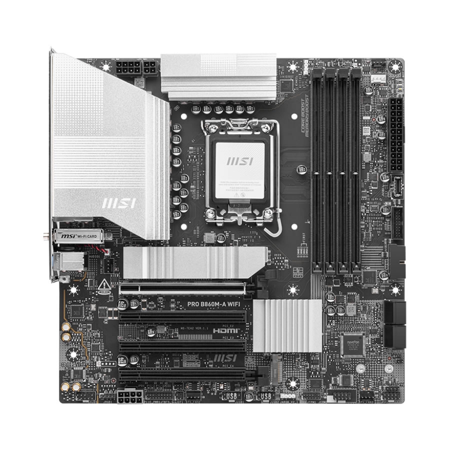 MSI PRO B860M-A WIFI DDR5 8800MT/S 1XHDMI 1XDP 3XM.2 MATX 1851P ANAKART