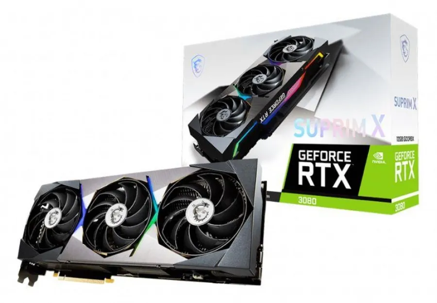 MSI RTX3080 SUPRIM X 12G LHR 12GB DDR6X 1XHDMI 3XDP