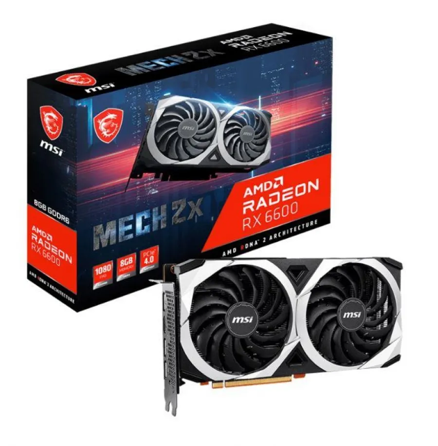 MSI RX6600 MECH 2X 8GB DDR6 128B 1XHDMI 3XDP