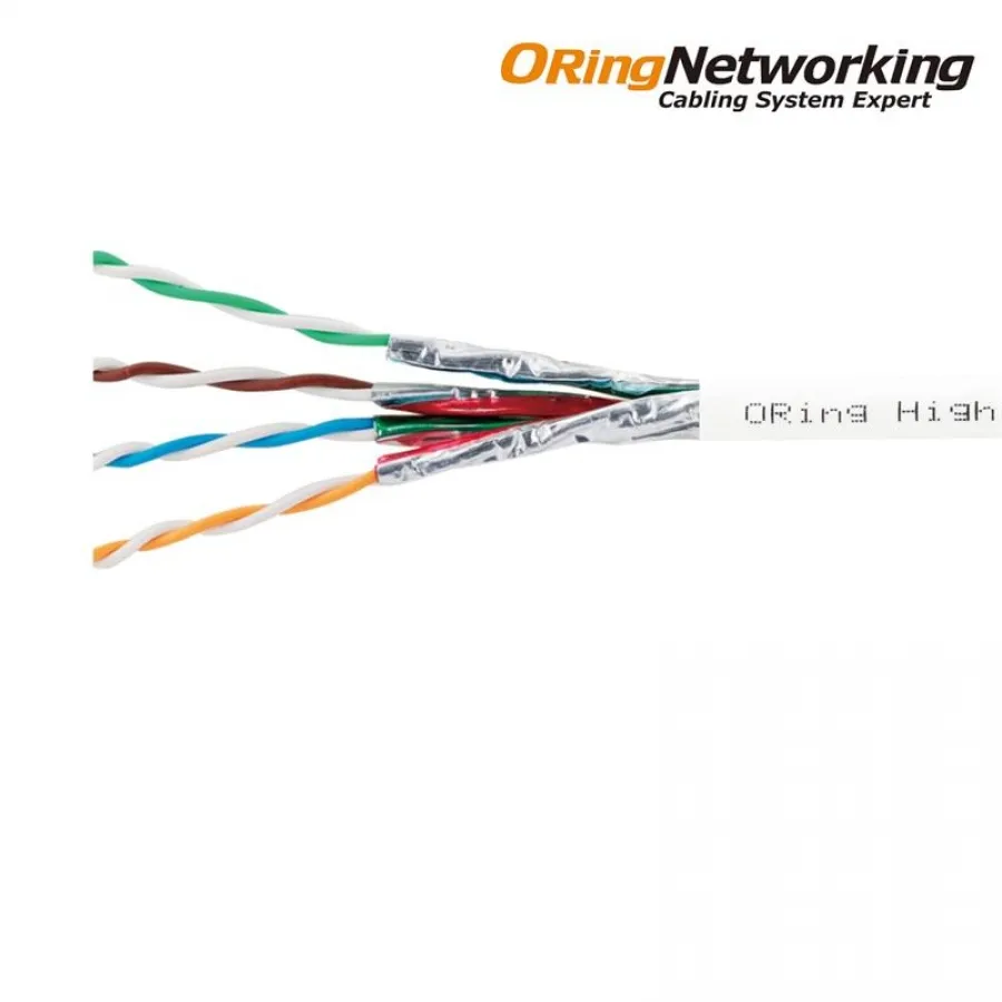 ORING RW-UF06A01WH U/FTP CAT6A 23AWG LSZH 500MHZ 500 METRE BAKIR NETWORK KABLOSU