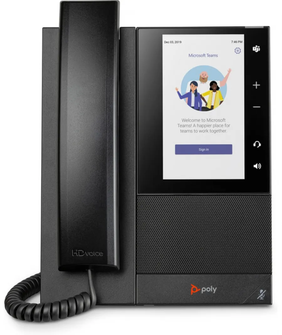 Microsoft Teams için HP Poly CCX 505 PoE-e İş Medya IP Telefonu