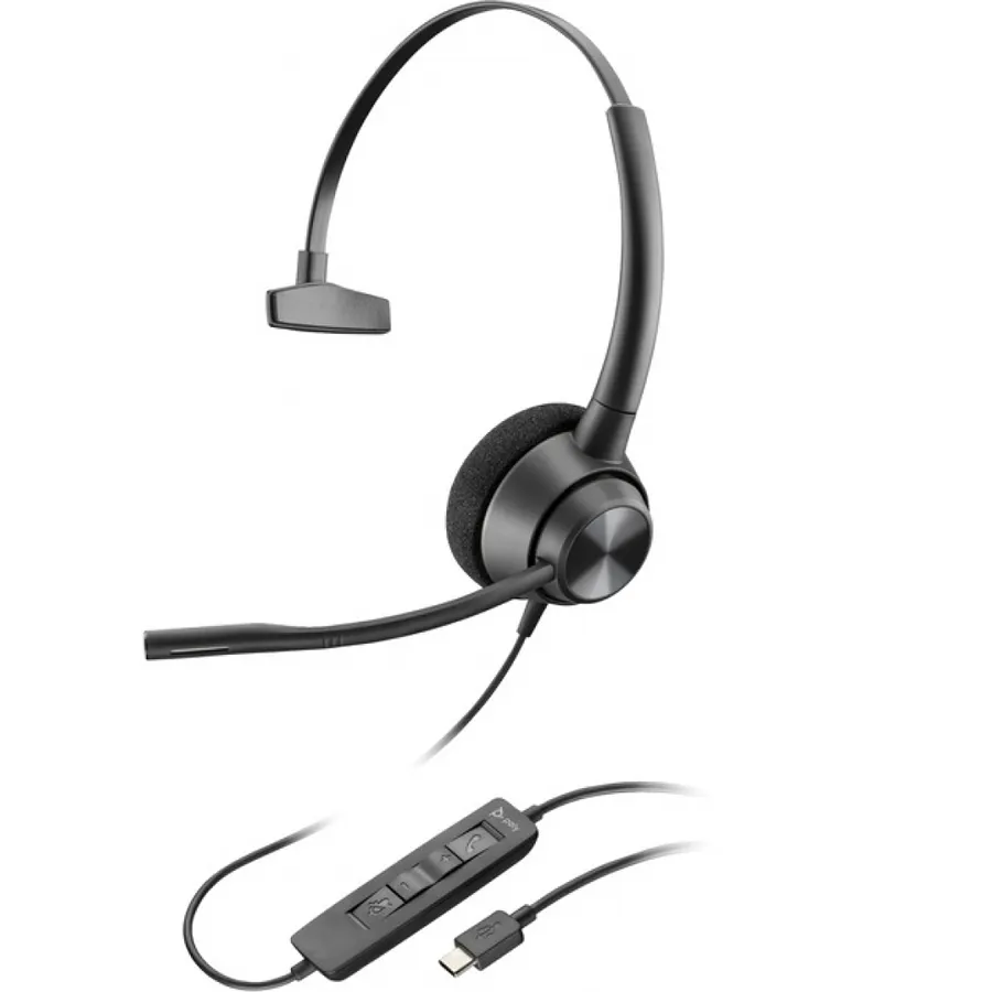 Poly EncorePro 310 USB-C 760Q8AA Monoaural Kulaklık TAA