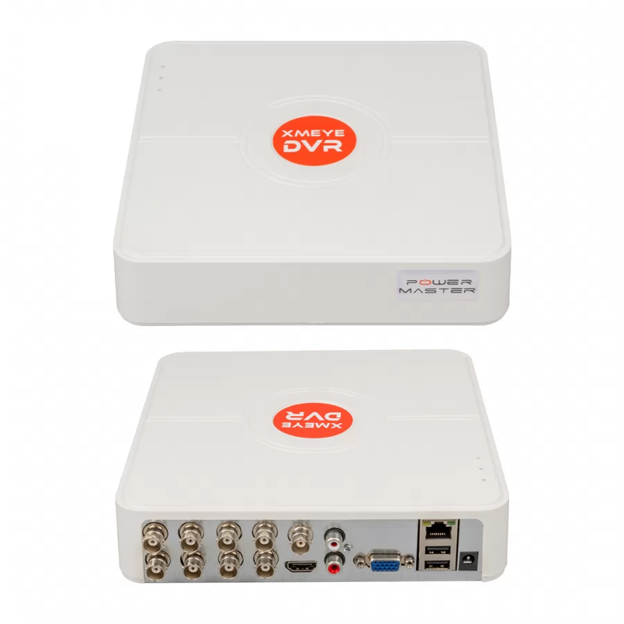 POWERMASTER PM-12181 8 KANAL 5MP DESTEKLİ 1080N AHD/ANALOG/TVI/CVI XMEYE DVR/XXVR KAYIT CİHAZI