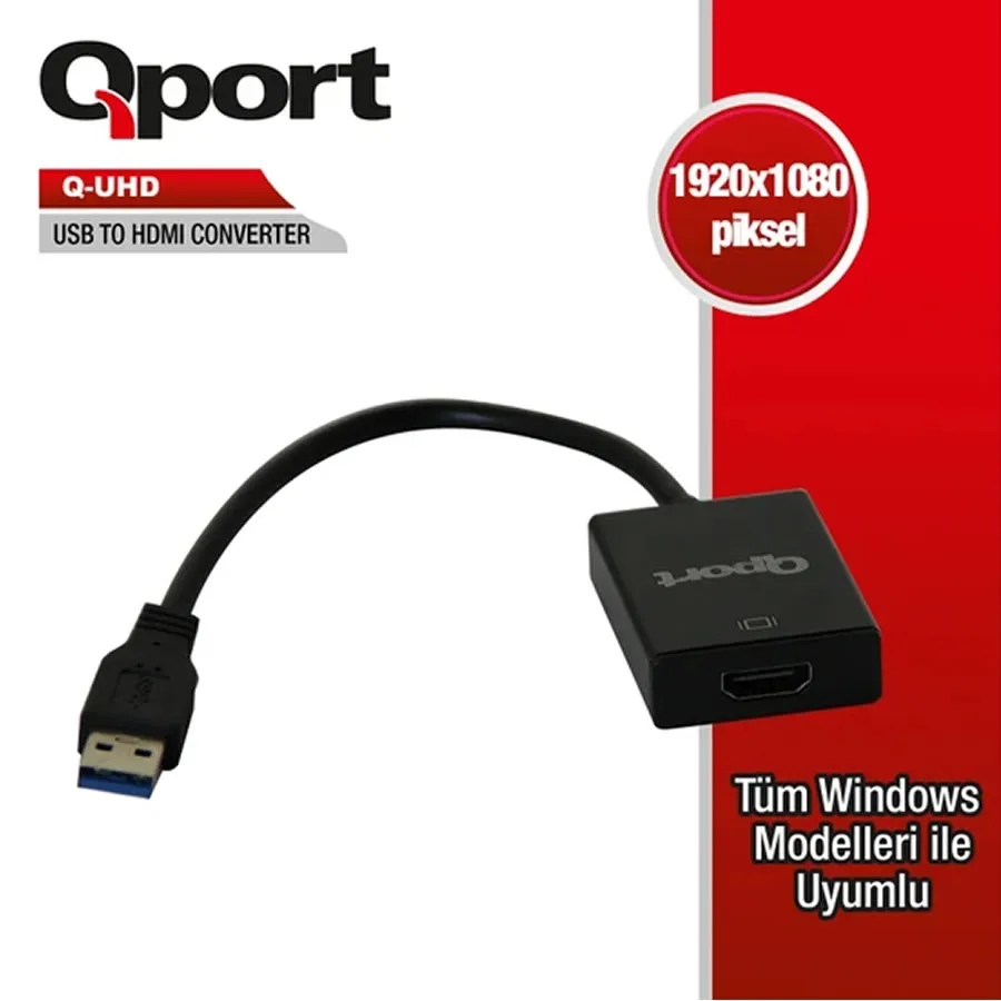 QPORT Q-UHD USB 3.0 TO HDMI ÇEVİRİCİ