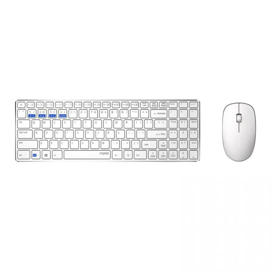 RAPOO 18483 9300M 1300DPI ÇOK MODLU ULTRA INCE KABLOSUZ TURKÇE KLAVYE MOUSE SET