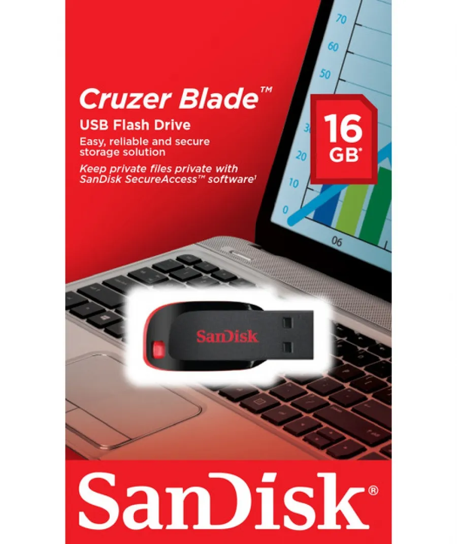 SanDisk Cruzer Blade 16GB Flash Bellek