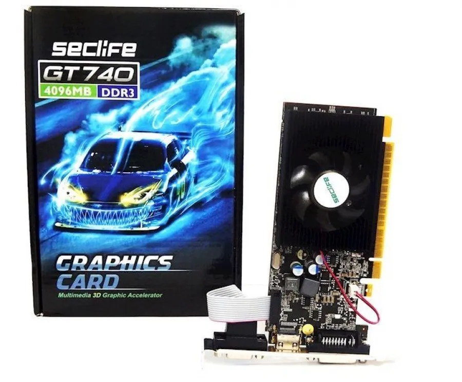 SECLIFE GEFORCE GT740 LP 4GB DDR3 128B 1XVGA 1XHDMI 1XDVI