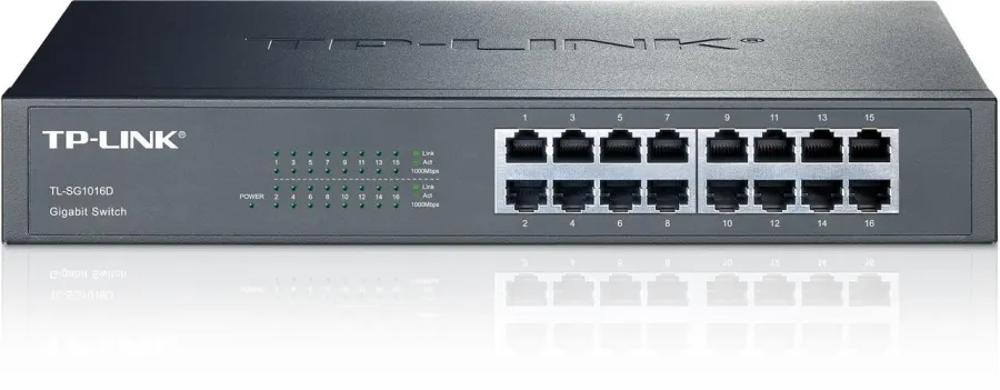 TP-LINK TL-SG1016D 16 PORT 10/100/1000 GBIT SWITCH