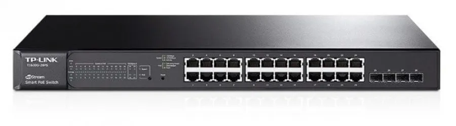 TP-LINK TL-SG2428P 24 PORT 10/100/1000MBPS 4 SFP POE+ 250W L2+ RACK MOUNT SWITCH