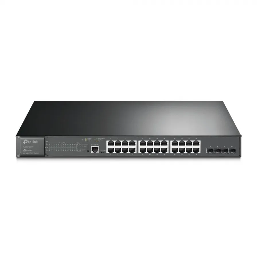 TP-LINK TL-SG3428MP 24 PORT GIGABIT POE + 4XGB SFP YONETILEBILIR L2 384W POE SWITCH