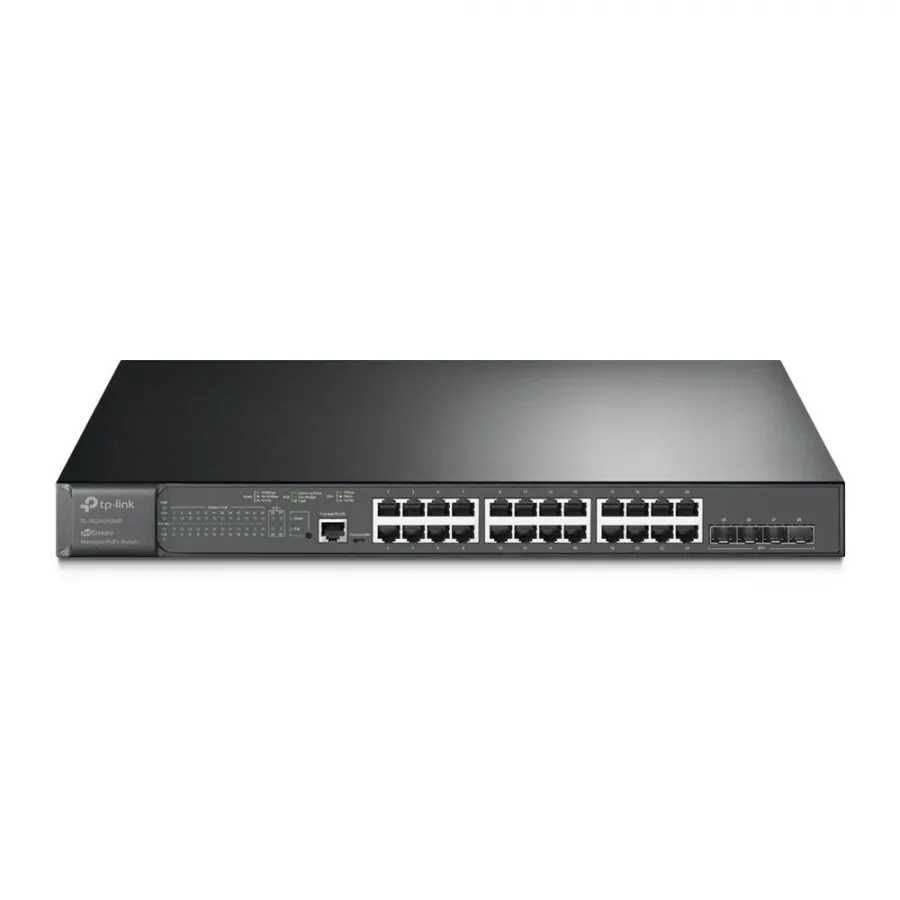 TP-LINK TL-SG3428XMP 24 PORT GIGABIT+ 4X10G SFP L2 YONETILEBILIR 384W POE RACKMOUNT SWITCH