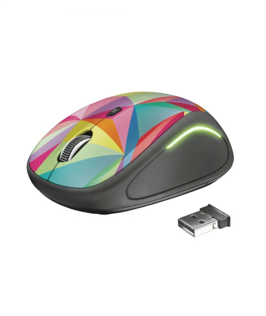 Trust 22337 Yvi Kablosuz Mouse Geometric Desenli