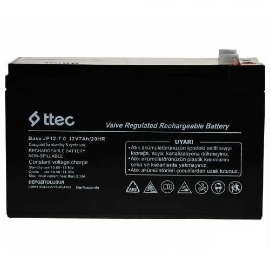 TTEC 12V 7AH BASE BAKIMSIZ KURU AKU