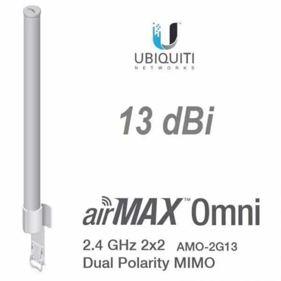 UBNT AIRMAX AMO-2G13 2.4GHZ 360 DERECE 2X2 MIMO 13 DBI OMNI HARİCİ ANTEN