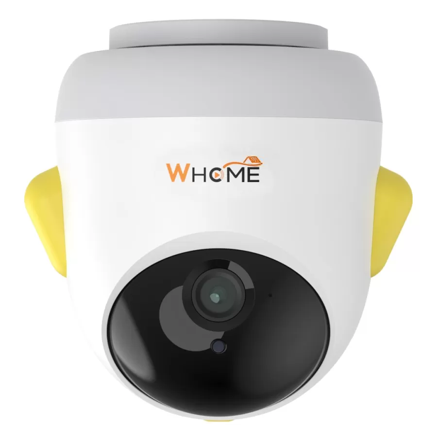 WHOME YAPAY ZEKA DESTEKLİ 2K PTZ GECE GÖRÜŞLÜ SARI WİFİ BEBEK GÜVENLİK KAMERASI