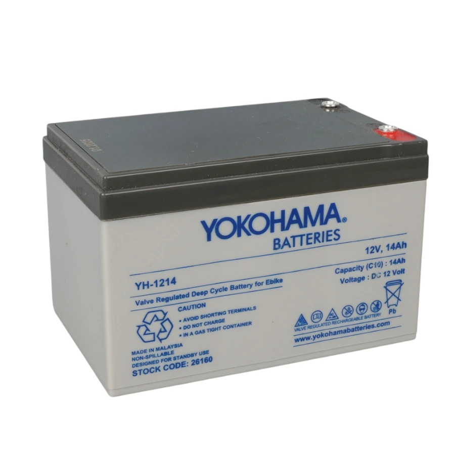 Yokohama YH-1214 12 Volt - 14 Amper Elektrikli Bisiklet Aküsü (150x95x98 mm)