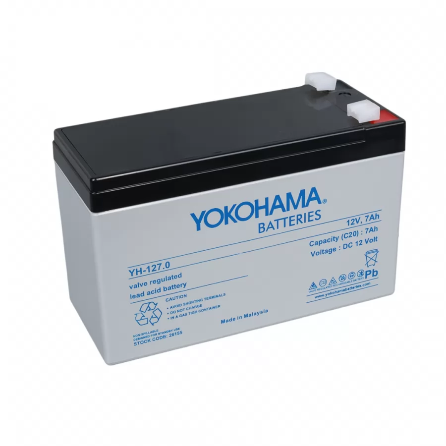 Yokohama YH-127.0 12 Volt 7 Amper Akü YH-127.0 (150x65x90 Mm)
