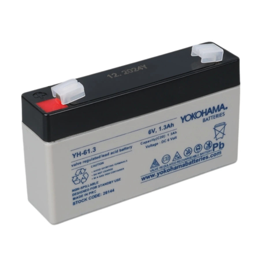 Yokohama YH-61.3 6 Volt - 1.3 Amper Akü (98x25x52 mm)